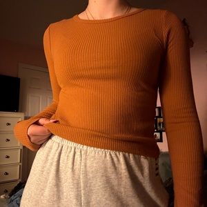 burnt orange long sleeve